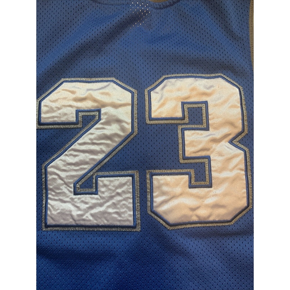 Jordan Wings Jersey Blue M 12-14 Michael Jordan Chicago Bulls Vintage Youth - Picture 3 of 7